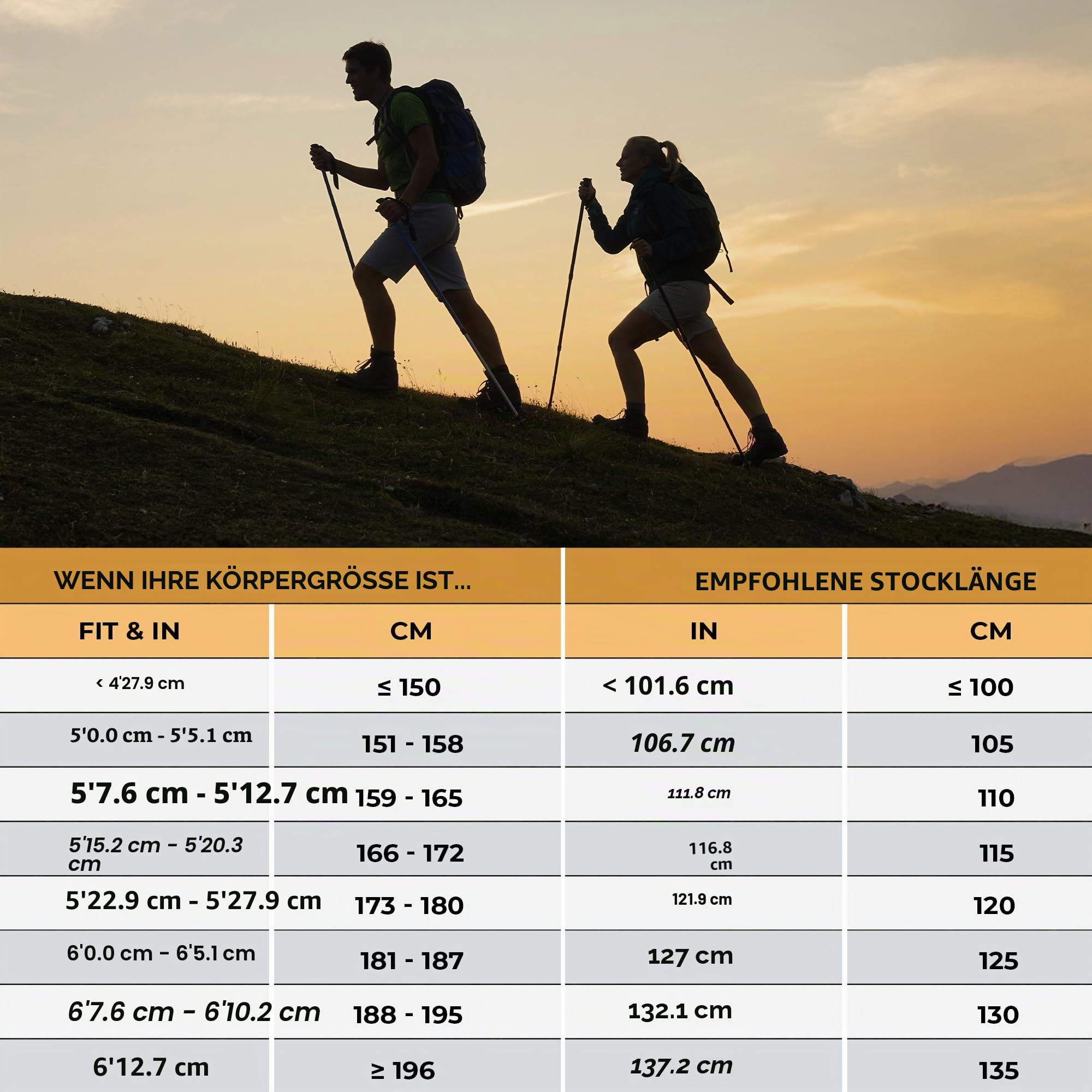 Foxelli Carbon Wanderstöcke – Faltbare leichte stoßdämpfende Stöcke zum Wandern, Trekking, Hiking und Laufen mit Naturkorkgriffen, Flip Locks, 4-Jahreszeiten-/All-Terrain-Zubehör und Tragetasche