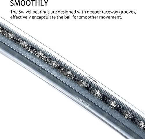 Miniatura 2 de HSTECH Lazy Susan de 9 pulgadas, placa de rodamiento giratoria de 500 libras resistente para mesa giratoria, funda de libros, bandeja de servir,