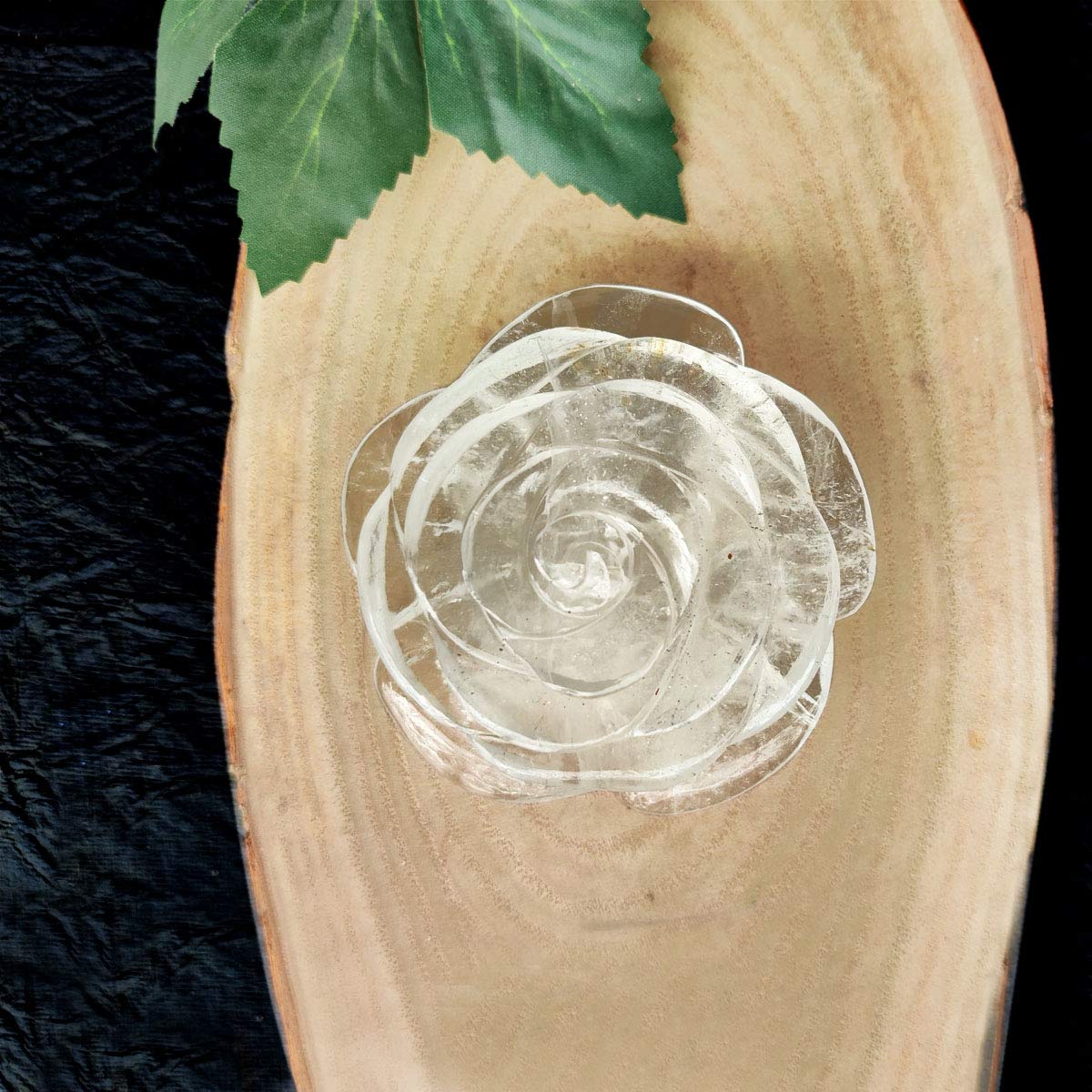 Flor de Cristal de Cuarzo Transparente 110-120 Piedra de Cuarzo Transparente Natural Piedra Preciosa de Flor de Cristal Transparente for Inicio Colecciones