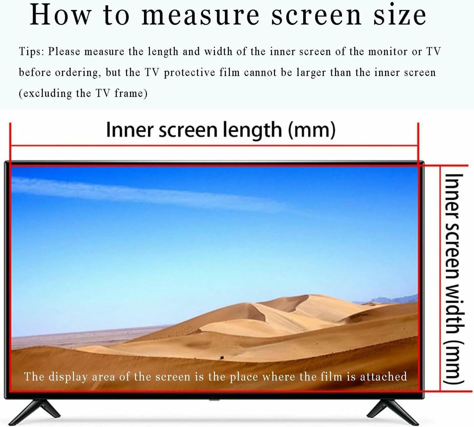 Protector de Pantalla para televisores`1, Filtro de Pantalla Anti luz Azul/película antiarañazos Que Reduce(60 Inch 1338x756mm)