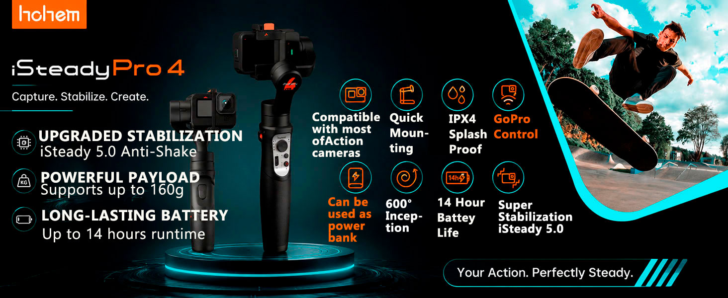 Amazon.com : hohem iSteady Pro 4 3-Axis Gimbal Stabilizer for