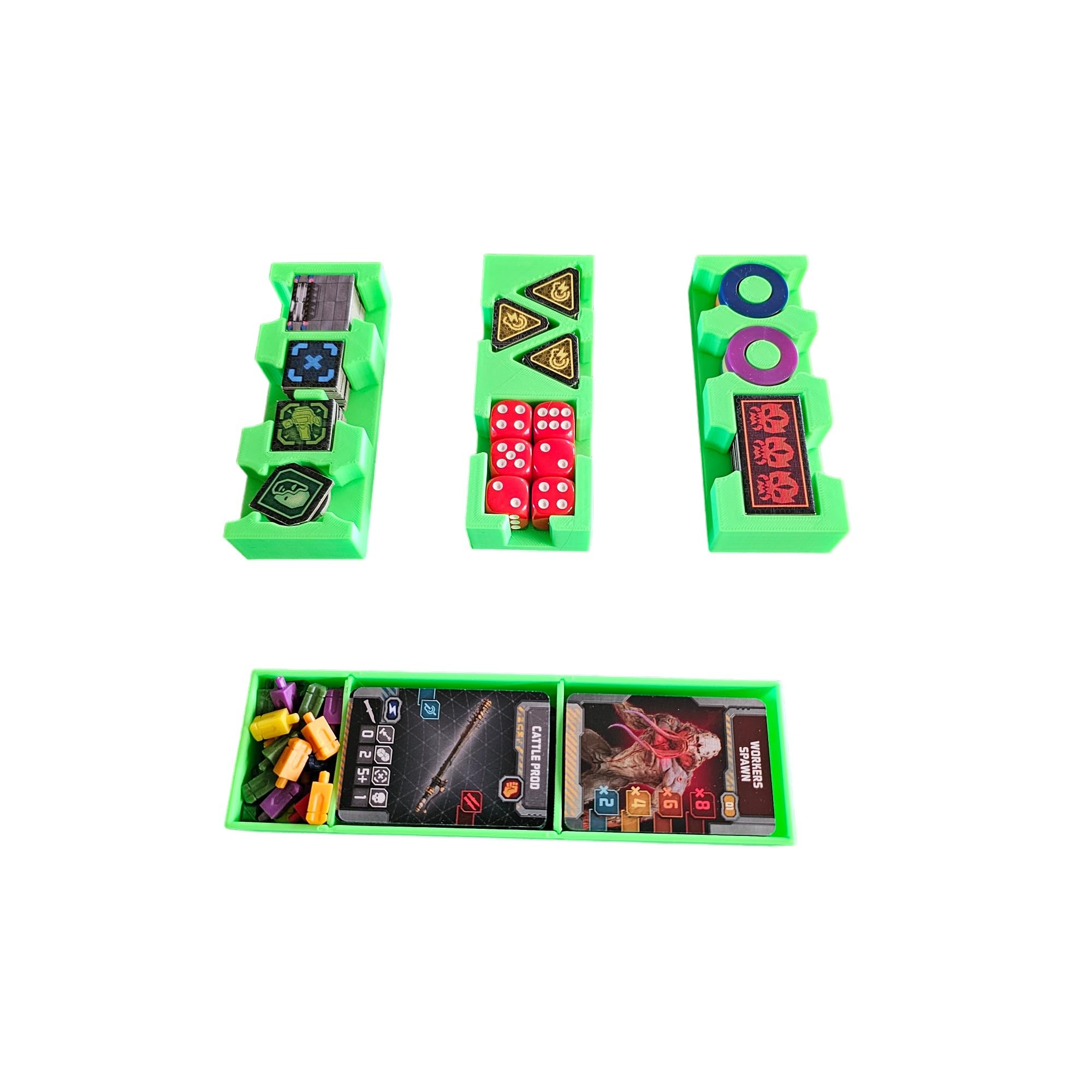 Générique Invader Zombicide Storage Insert Organizer (Green)