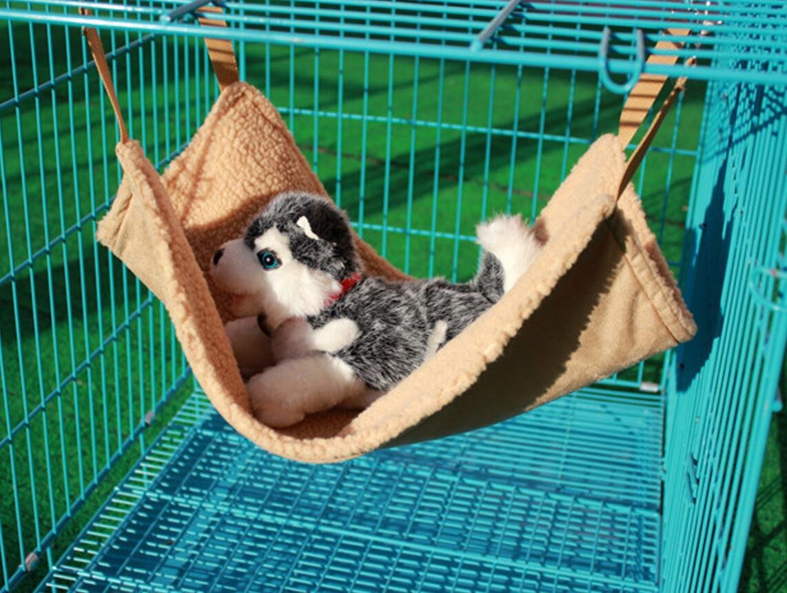 Katzen-Hängematte 40x40cm - Weiches Käfigbett Für Katzen & Kleintiere