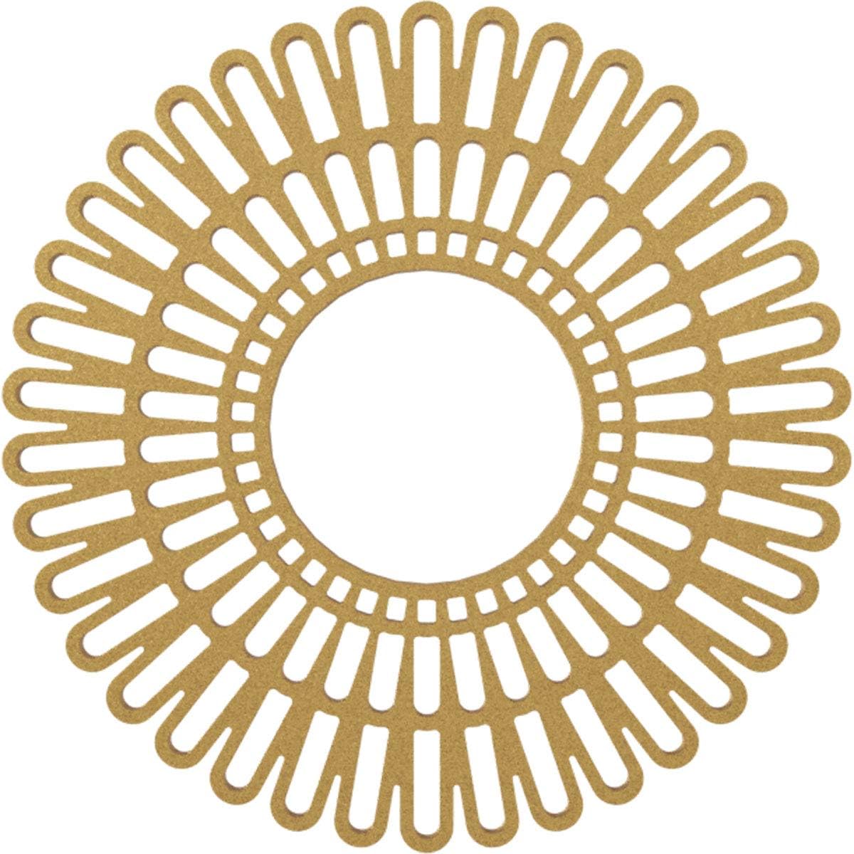 Ekena Millwork CMPP18CRSGO Cornelius Architectural Grade PVC Pierced, Gold Urethane Ceiling Medallions 18"OD x 6 3/4"ID x 1/2"P
