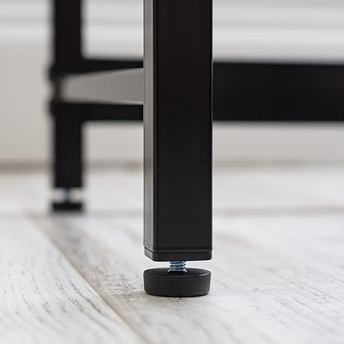 Miniatura 7 de IRIS Escritorio moderno de 32 pulgadas para computadora y computadora de EE. UU., mesa de oficina para oficina en casa, superficie resistente al