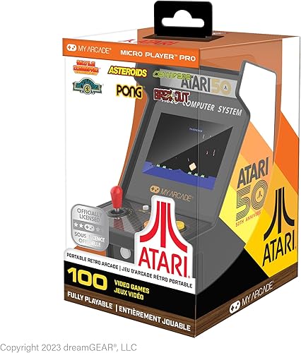 Miniatura 6 de My Arcade Atari Micro Player Pro: 100 Arcade Classics Games, 6.75" Portable Mini Arcade Machine, Retro Gaming Consoles