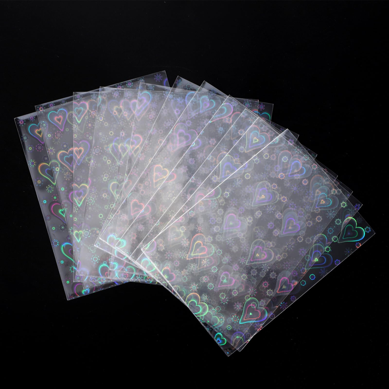 200pcs Love Heart-Shape Photocard Sleeves