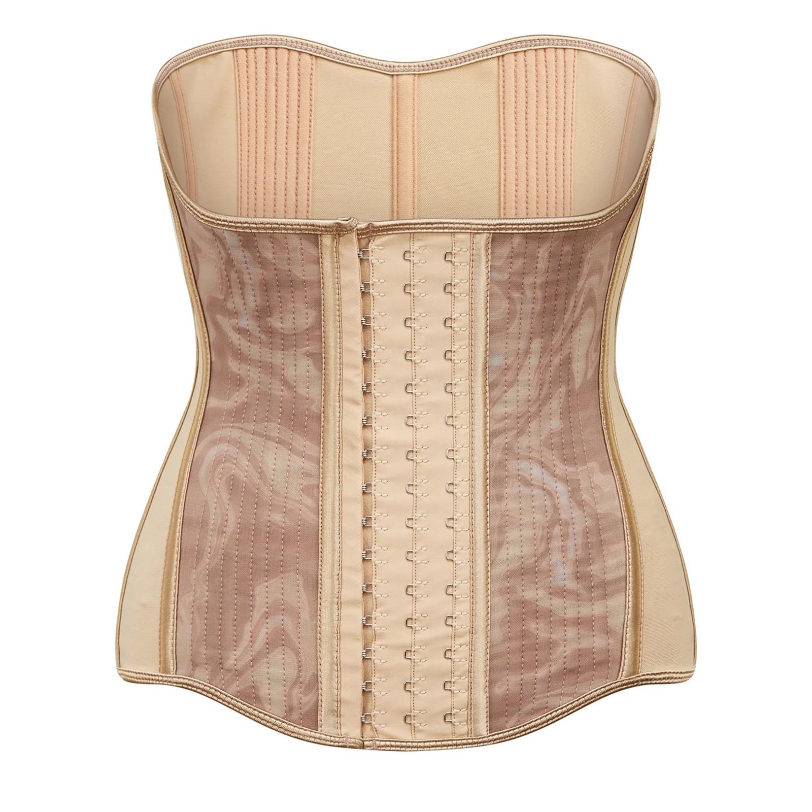 Xuwewi Unisex Beige Girdle Sheath Corset 23 Steel Waist Trainer Shaper Wear Slimming For Women(,Xl)