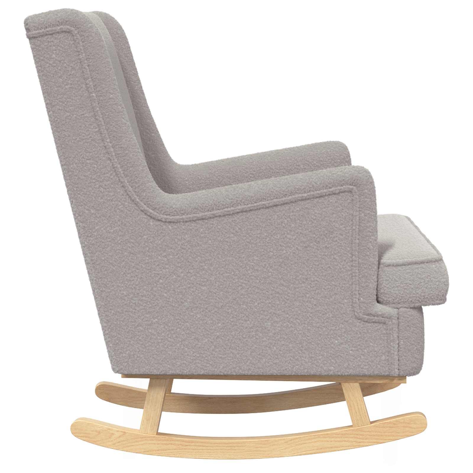 Mecedora Gris Claro 62 x 80 x 85 cm Bouclé, Mecedoras, 16.675 kg-42029970