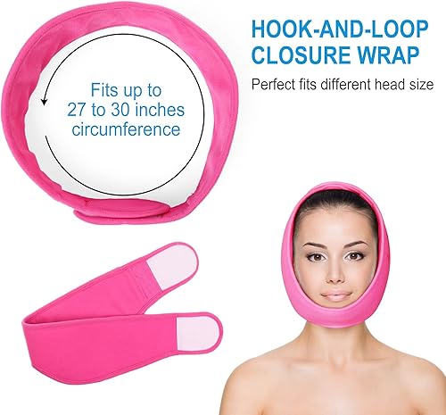 Miniatura 5 de LotFancy Envoltura de hielo facial, juego de 2, 8 paquetes de frío caliente y 2 fundas