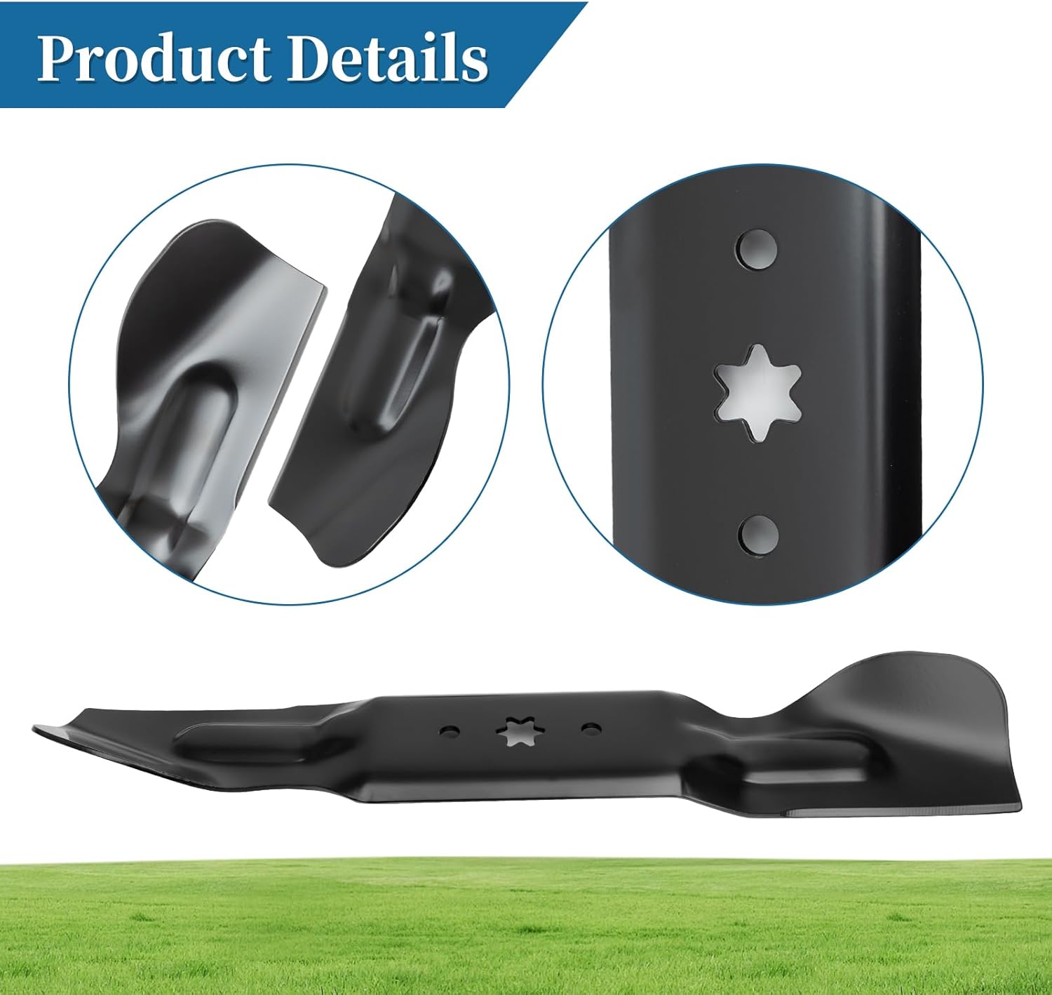 490-110-C187 742P05620 Mower Blade，Compatible with Cub Cad et ZT2 ZT3 Ultima 60 KW FAB - Mulching High Lift Blade，Compatible with Cub Cad et/MTD/Troy Bilt 60 Inch Deck, Replace 742-05620, 3 Pack