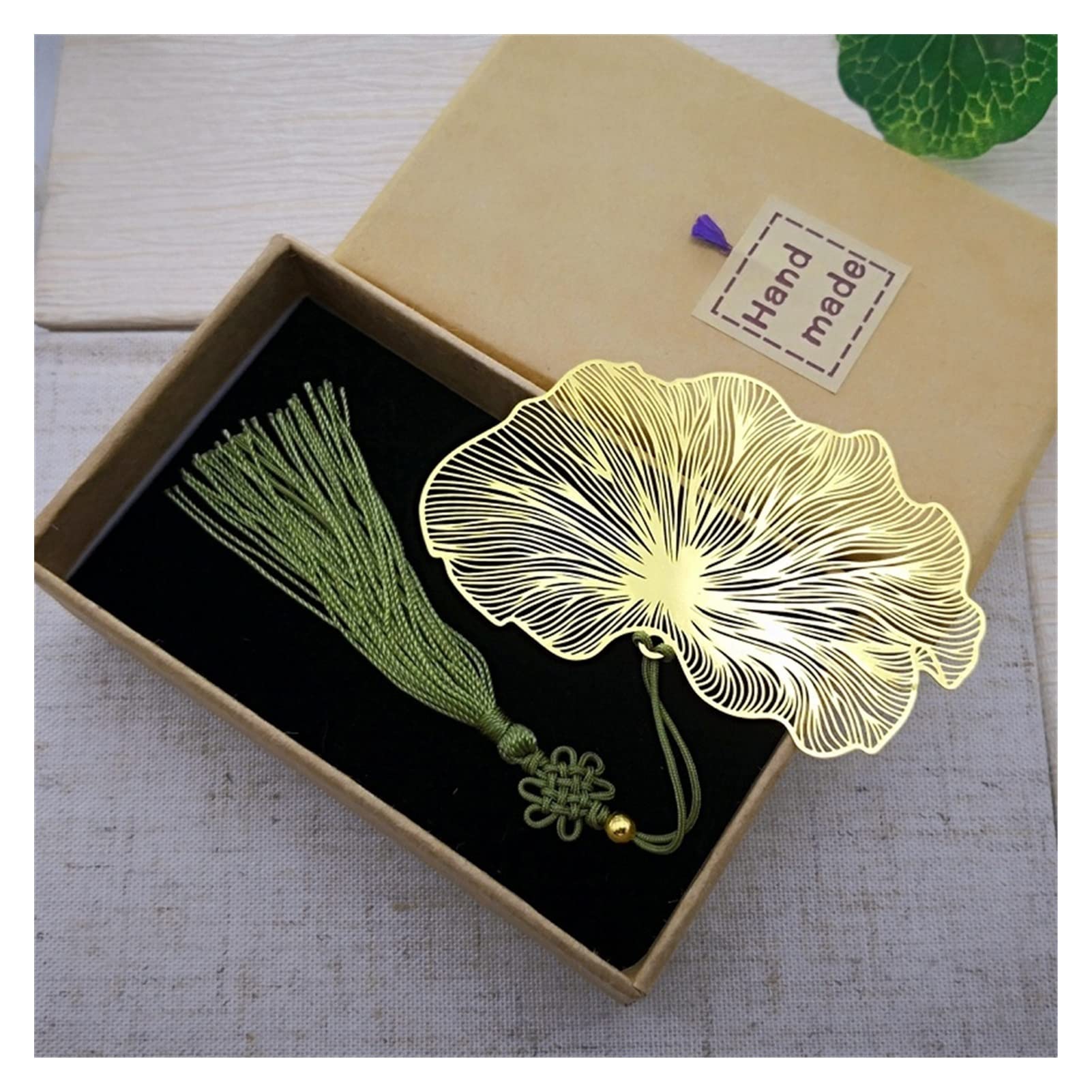 Signets Signet de Style Chinois Bookmark Lotus Lotus Leaf Bookmark Papeterie Creative Papeterie Fine Cadeaux de Vacances Art Accessoires Signets pour Livre (Color : E5)