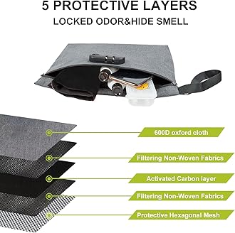 TARFEPA Large Waterproof Storage Bag with Combination Lock, Portable Travel Storage Case, Ziplock Bag Organizer for Home, Including 5 Resealable Ziplock Bags Accessories