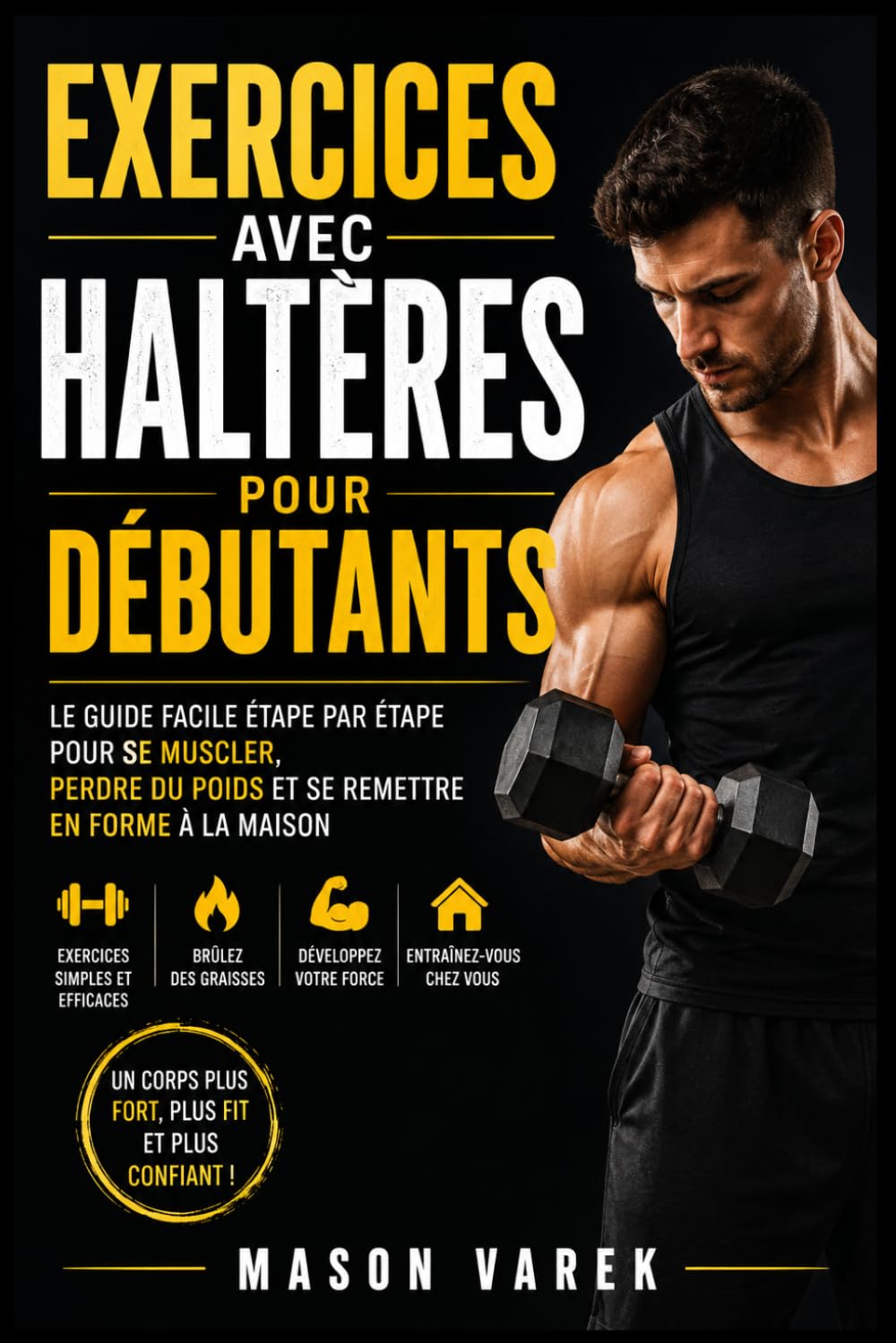Exercices avec haltères pour débutants: Le guide facile étape par étape pour se muscler, perdre du poids et se remettre en forme à la maison