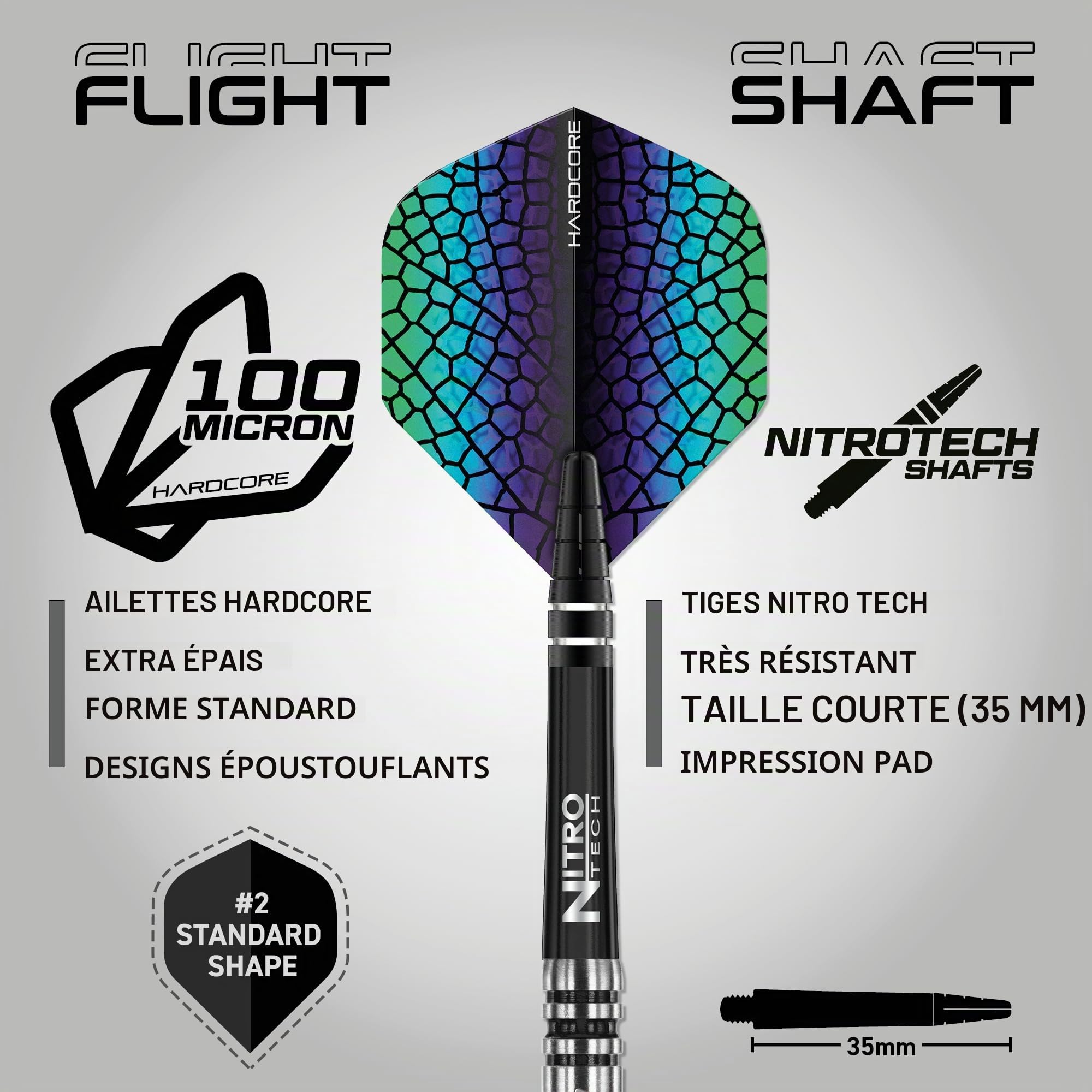 RED DRAGON Darts - Dragonfly - 95% Tungstène - Jeu de fléchettes à Pointe en Acier Professionnel - Comprend des ailettes et des tiges - Disponible en 20g, 22g & 24g