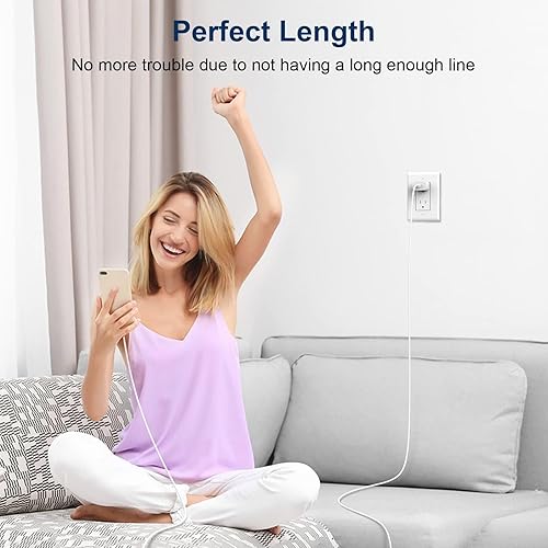 Miniatura 7 de Cargador para iPhone de carga rápida, cargador de pared USB C de 20 W PD, paquete de 4 con cable de carga rápida de 1.8 m - Cargador rápido para