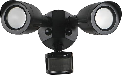 Miniatura 6 de Satco 65712 Luz de inundación de seguridad de doble cabeza de bala, 3000K, bronce