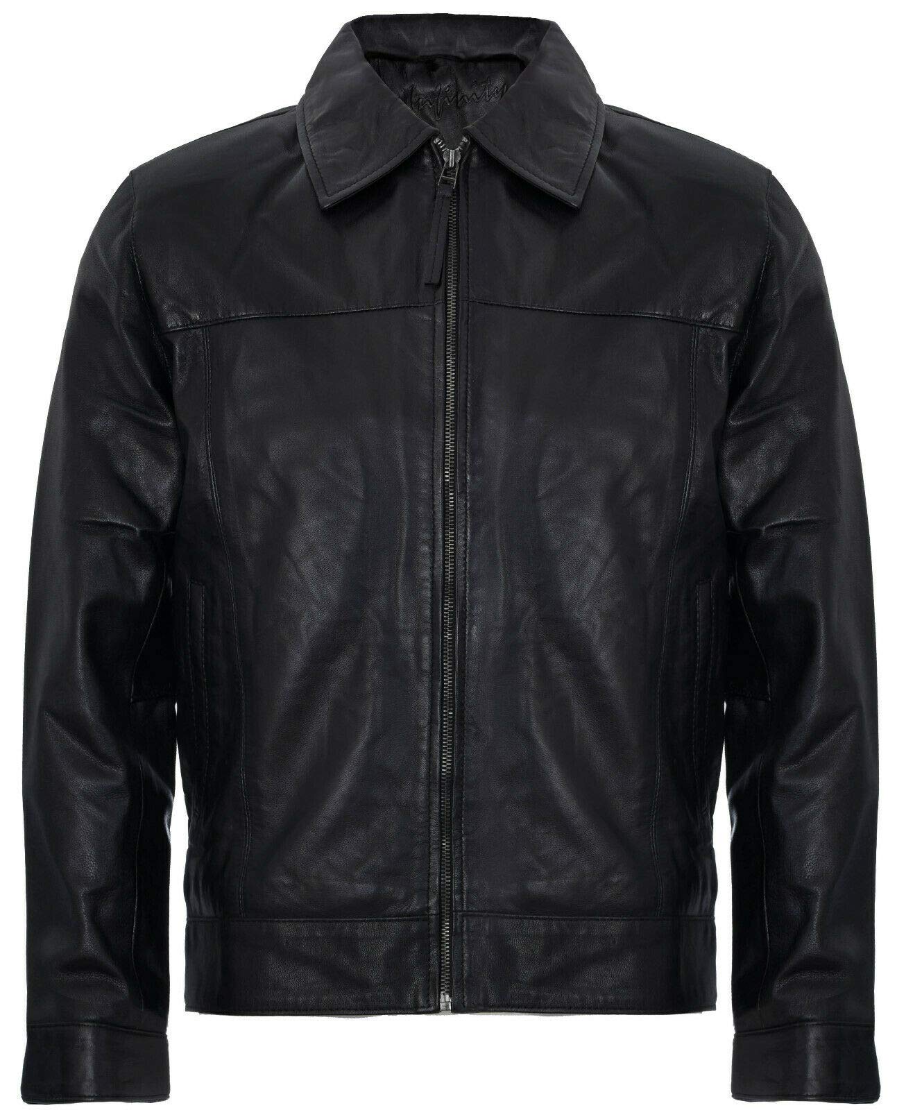 Giacca In Pelle Nappa Infinity Leather Uomo - Stile Harrington Classico