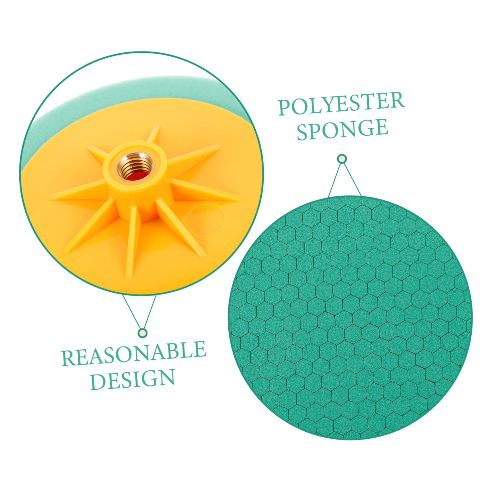 5stücke Buffer Drill Attachment Polierpad Für Effektives Und Polieren Von Geeignet Für Verschiedene Fahrzeugmodelle Hochwertigem Polyester-honigwaben-schaum