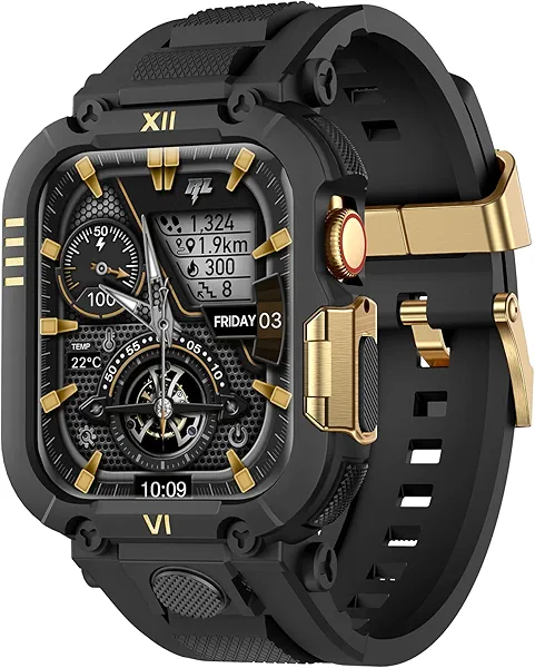 XYF Rugged men Sport Silicone Band Compatible for Apple Watch 49mm/46mm/45mm/44mm with Metal Bumper Case, for iWatch Ultra 3/2/1 Series 11 10 9 8 7 6 5 4 /SE 3 2 1