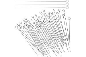 Mini Metal Wire Eyepins for Jewelry Making