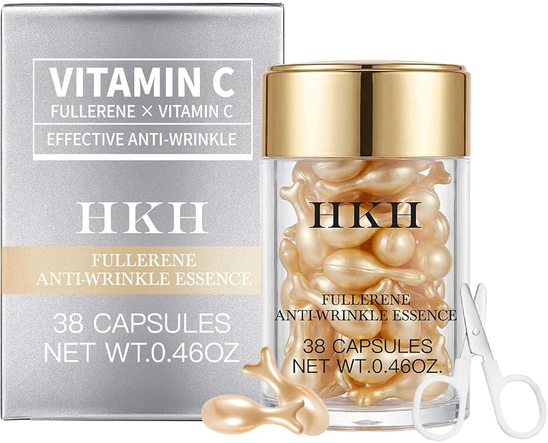HKH Sérum facial em cápsulas com Vitamina C e Vitamina E, 30 unidades