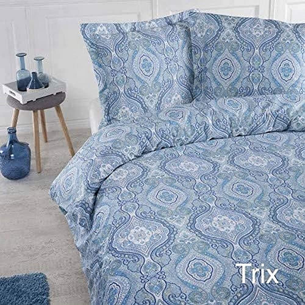 Papillon Trix Duvet Cover Blue Cotton 240 x 200/220 cm
