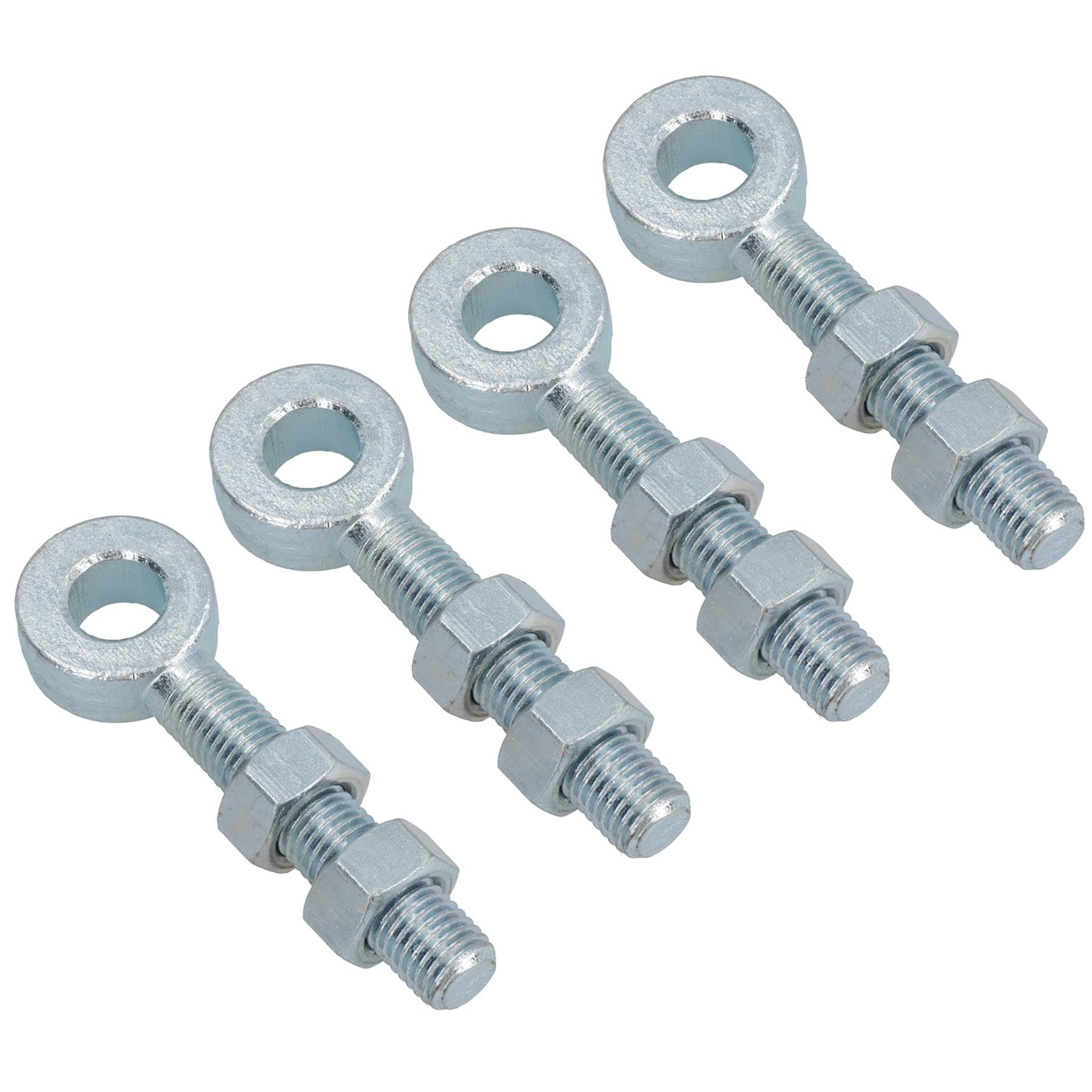 Ab Tools Swing Gate Long Eye Bolts Hinge + Nuts Adjustable Zinc Plated 20 X 100Mm 4Pc
