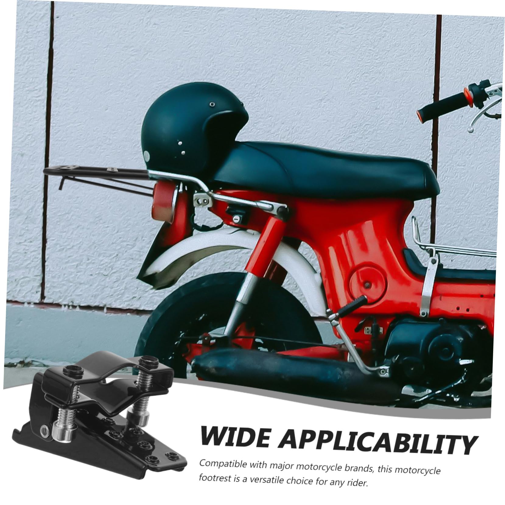 Cabilock Pedal De Motocicleta Reposapiés Delantero y Trasero Estriberas Metálicas Para Motocicleta Accesorio De Trasero Para Uso Diario y Mantenimiento Moto