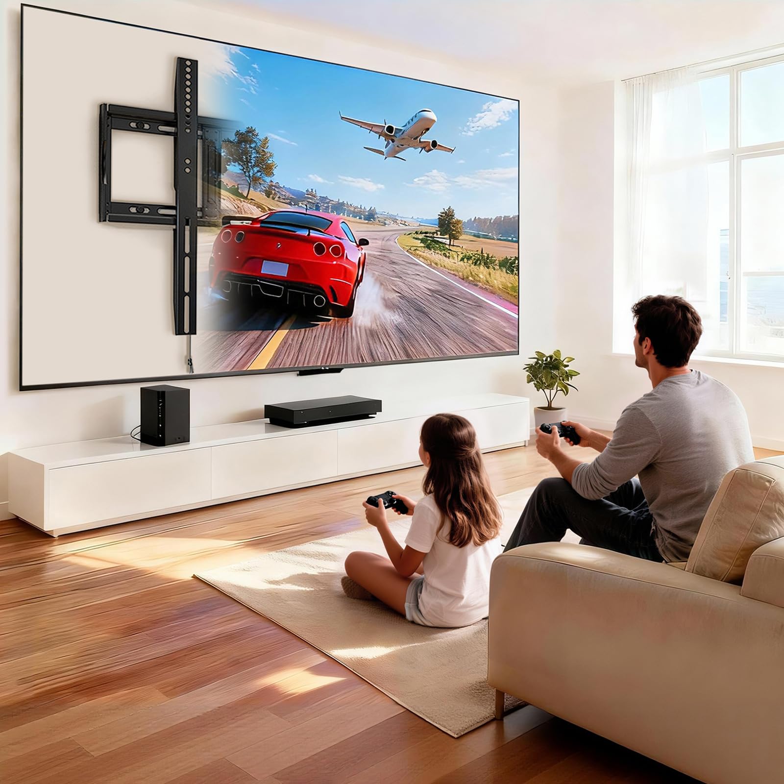 HOME VISION Heavy Duty Fixed TV Wall Mount for 48-120 Inch Flat Screen — Amazon image 7