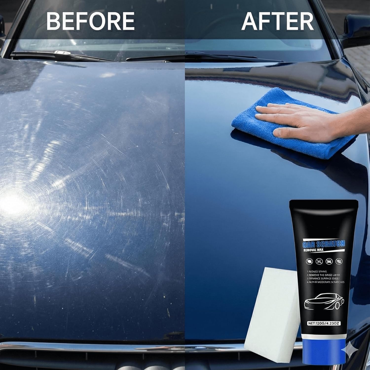 2026 New Upgraded Erase Car Scratch Remover for Deep Scratches, Car Paint Scratch Remover for Vehicles, Car Scratch Repair Kit, Cars Paint Scratch Repair — view 5