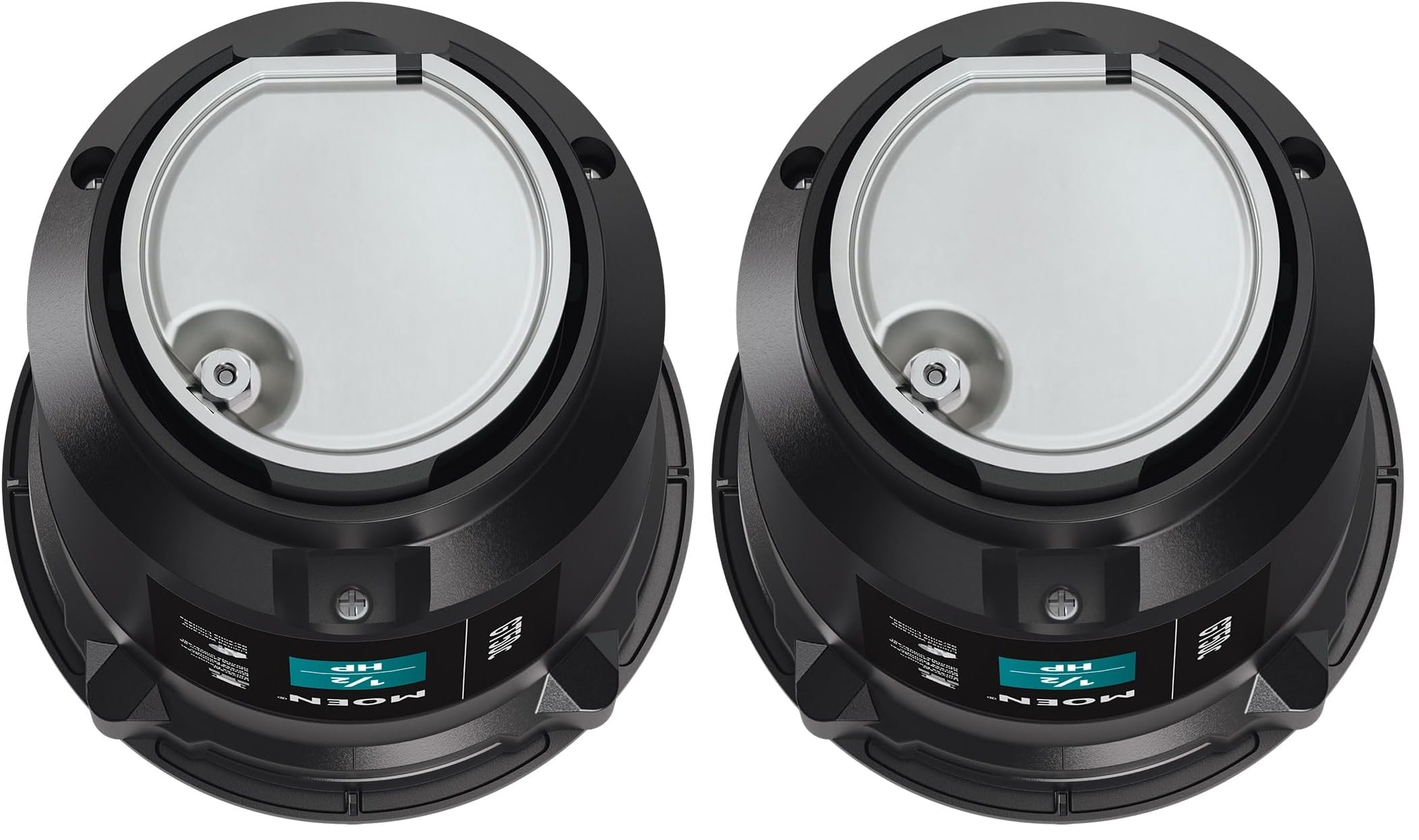 Moen Prep Series Disposer 1/2 Horsepower Continuous Feed Garbage Disposal featuring Fast Track Technology, Power Cord Included, GT50C (Pack of 2)