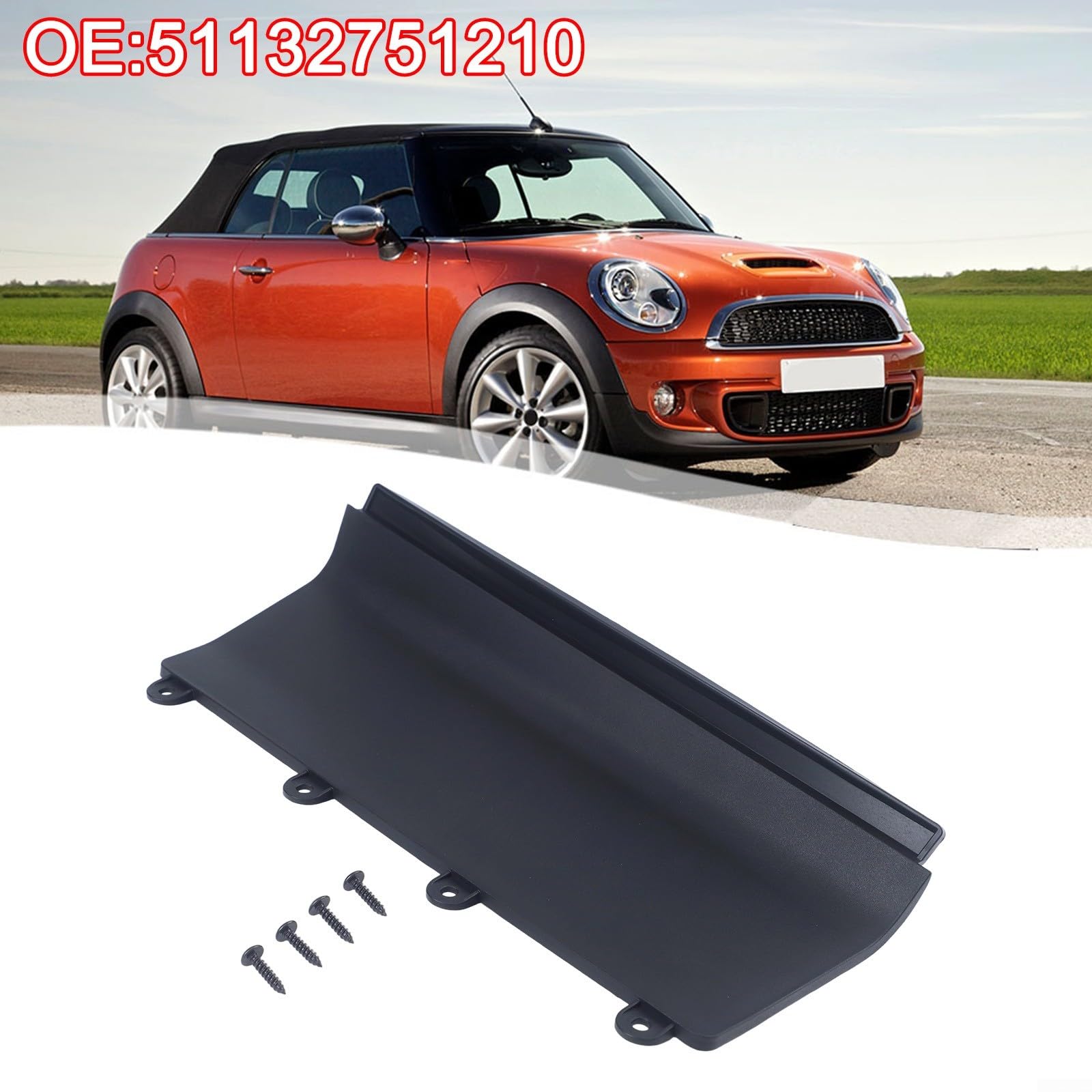 Piastra copertura tergicristallo parabrezza MINI Cooper R55 R56 R57 2007-2015 51132751210