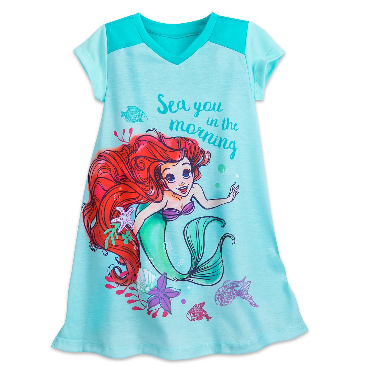 Disney Ariel Nightshirt for Girls Size 7/8