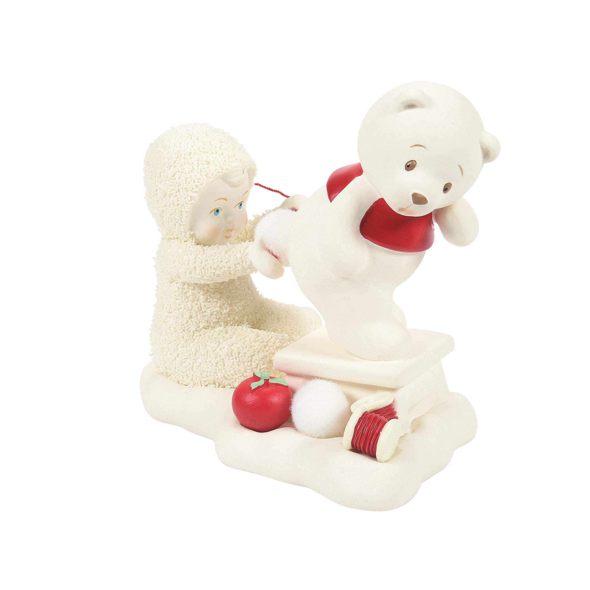 Department 56Snowbabies Classics Christmas Memories Tip-to-Tail Repairs Figurine, 4.13 Inch, Multicolor