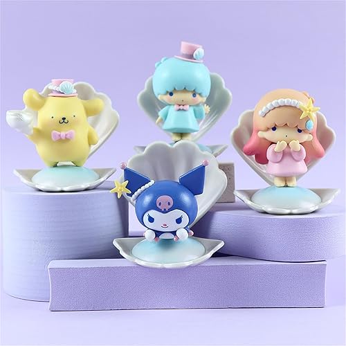 Miniatura 5 de Figura de anime, linda figura de juguete, conjunto de muñecas de anime, decoración de habitación, regalos de cumpleaños (Shell san)