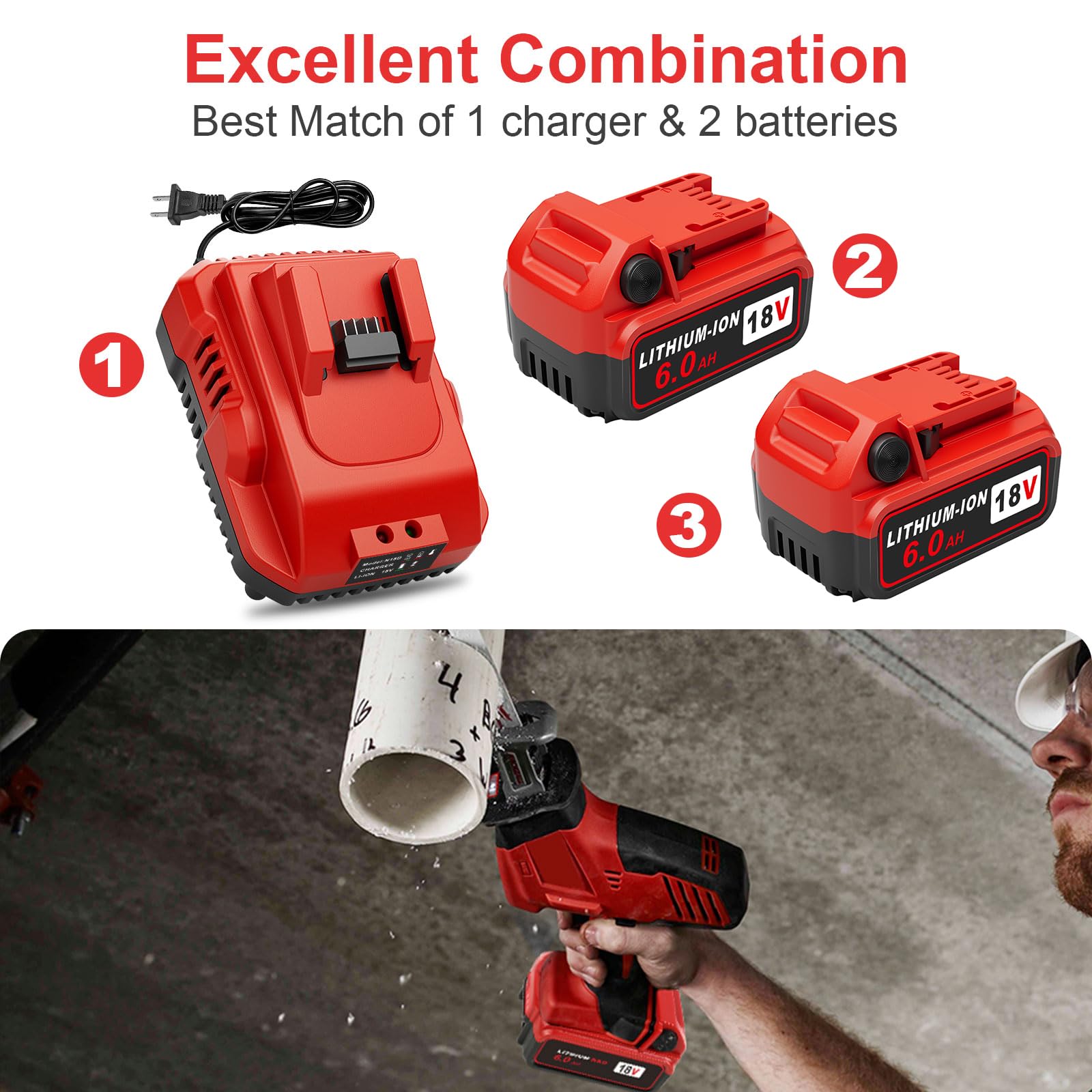 1/2" Cordless Impact Wrench | 1300N.m (960ft-lbs) | Fast Charger | 2x4.0Ah Batteries - Longer Runtime | 3 Variable Speeds | Brushless High Torque Impact Gun for Car/Mower/Pickup with Case product image 14