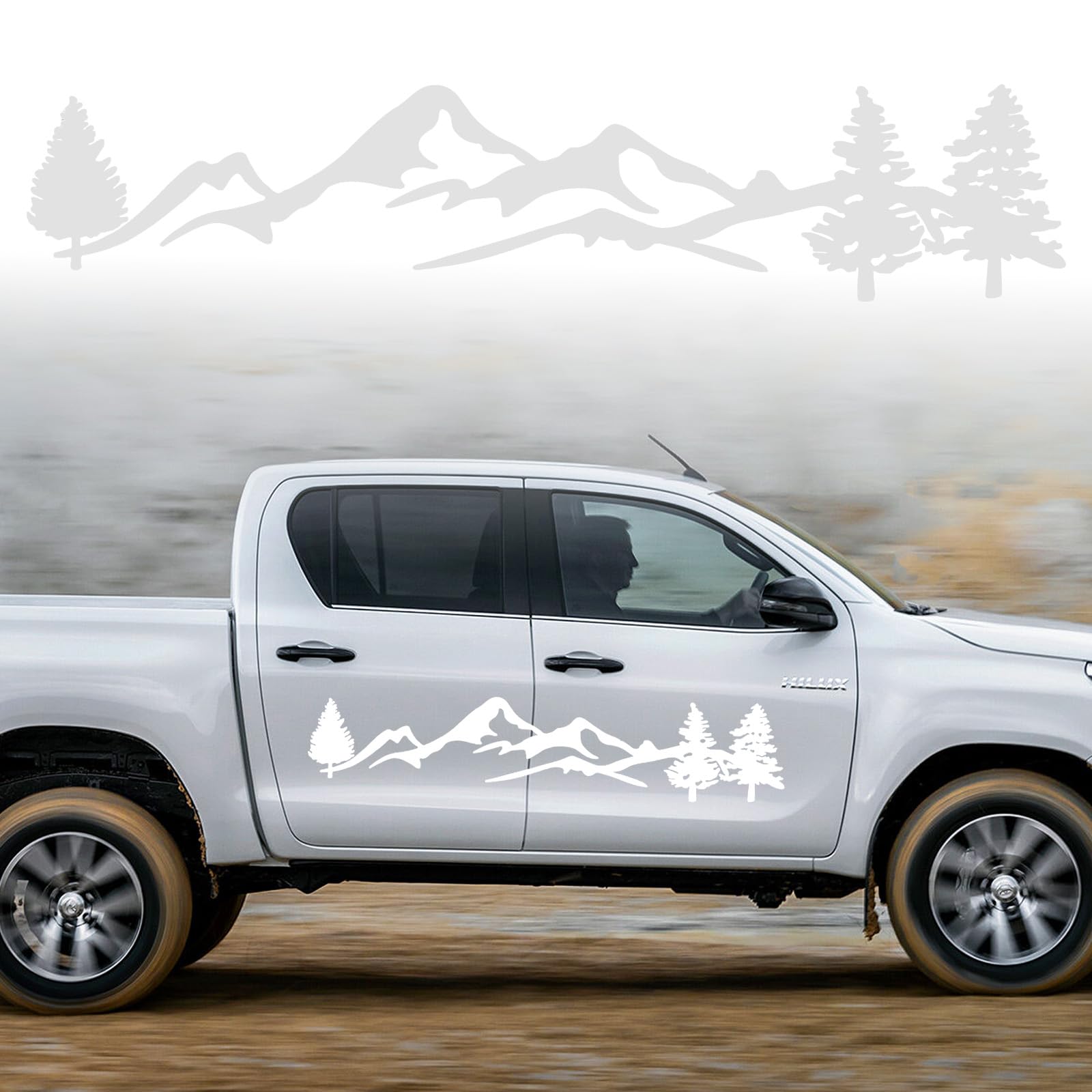 Adesivi Montagna Per Auto, Grafici Decorativi In Vinile - Foto 8