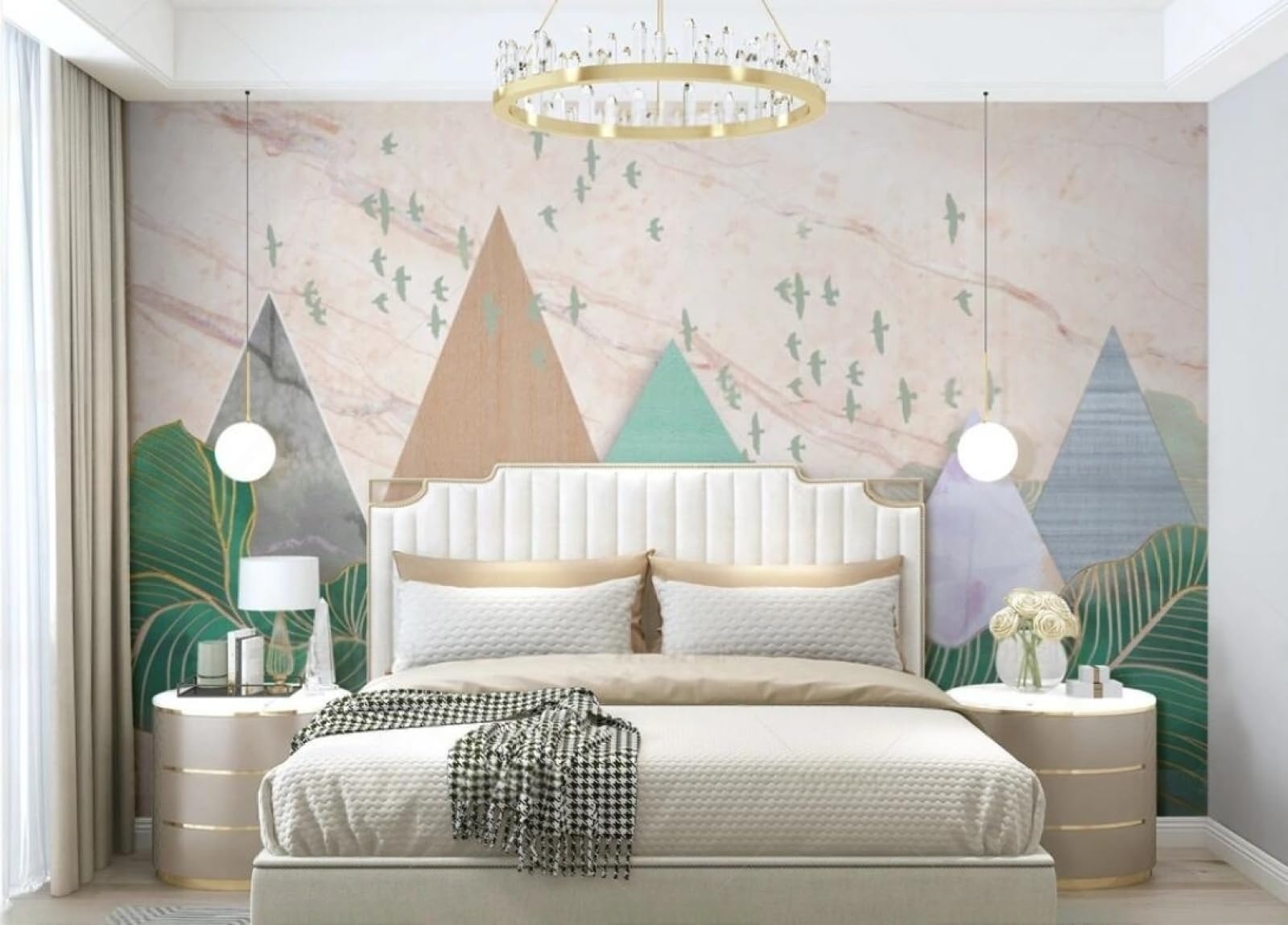 Papier peint panoramique coloré pour agrandir une chambre d'enfant ou un salon sombre