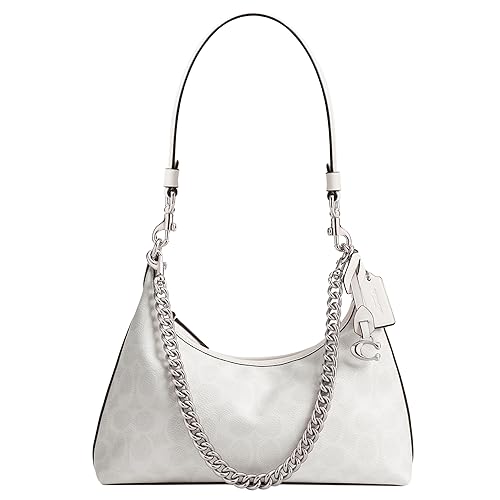 Coach Juliet Shoulder Bag 25 in Signature Canvas, LH/White Chalk