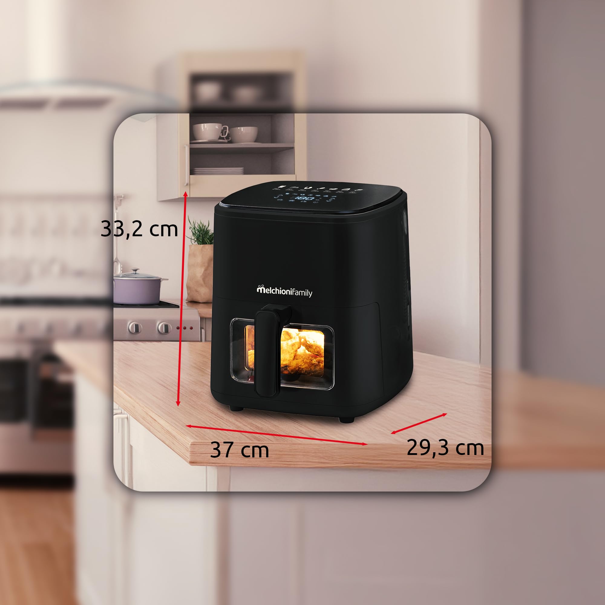 Friggitrice Ad Aria Marianna 5.2 Litri - Display Digitale, 9 Programmi, Nero - Foto 13