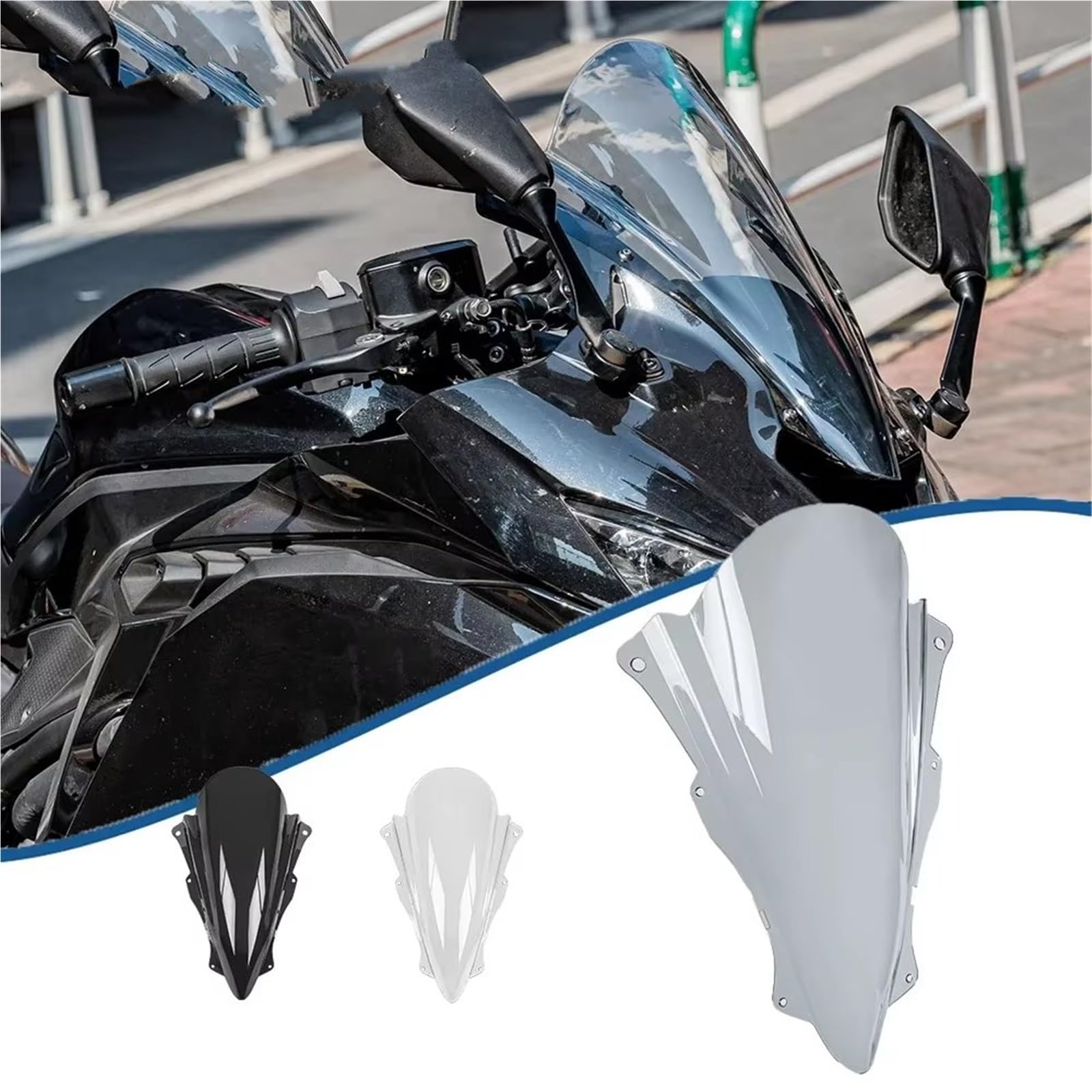 Amazon | オートバイ用フライスクリーン For Ninja For ZX4R For ZX4RR