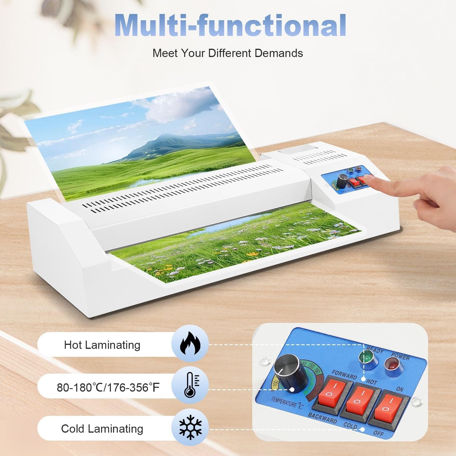 Genérico Máquina Laminadora De Rodillos Calientes Y Fríos, Ancho De Laminación De 320 Mm, Máquina Laminadora De Temperatura Ajustable, Motor De Alta Velocidad De 600 W