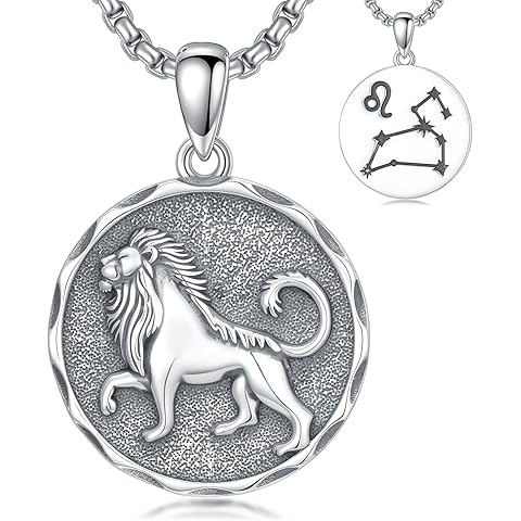 Zodiac Necklace 925 Sterling Silver Constellation Celestial Necklace Zodiac Sign Ch...
