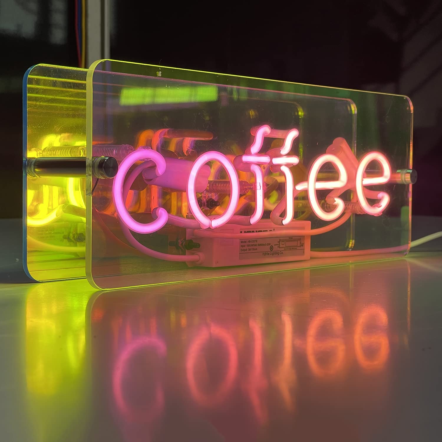 カラフルネオン看板4点セット welcome cafe Coffee 照明