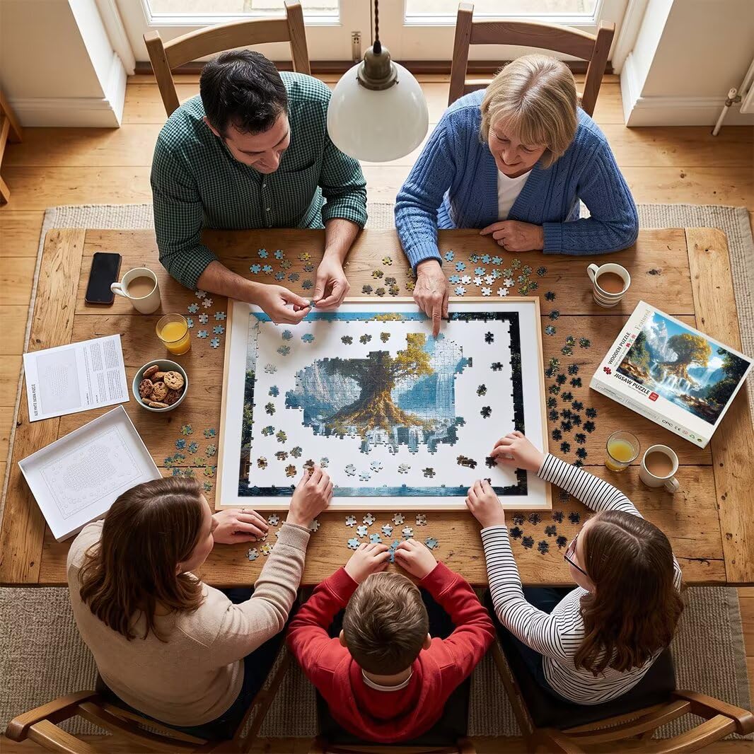 Puzzle dla dorosłych 1000, drzewo życia, prezenty -4406
