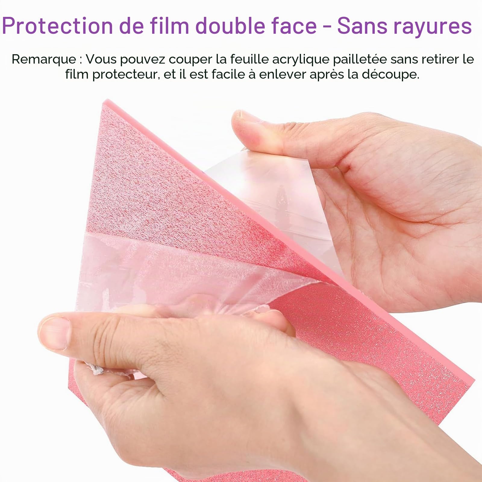 Lot de 10 plaques acryliques pailletées - 3 mm - À découper au laser - Pour bricolage, bijoux, artisanat, cadres photo, panneaux, projets d'exposition - 20 x 20 cm