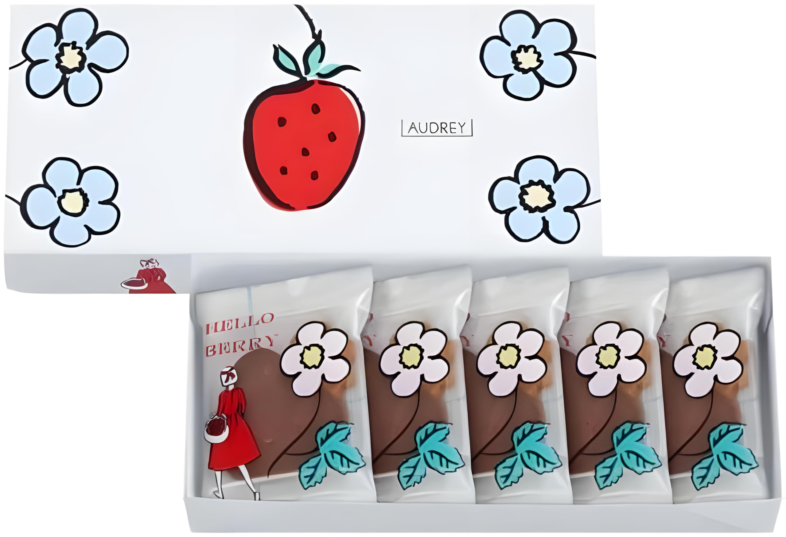 Amazon.co.jp: オードリー ハローベリー（ミルクチョコレート）5個入