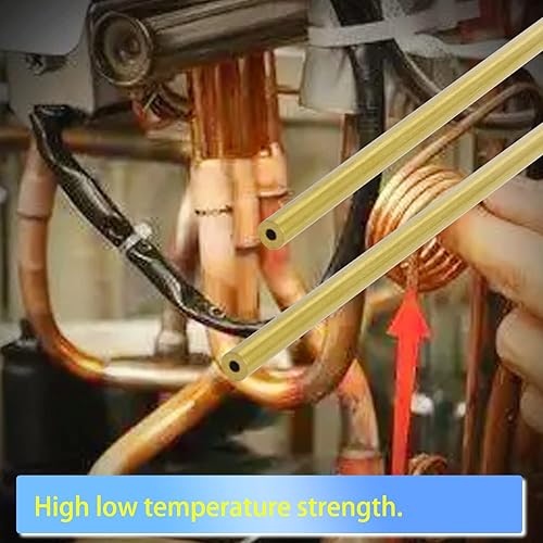 Miniatura 8 de Aopin - Tubo redondo de cobre latón 0059in 350 x OD 0118in tubo de cobre hueco de 325 11811in 1 pie12 pulgadas de longitud para tubos capilares de