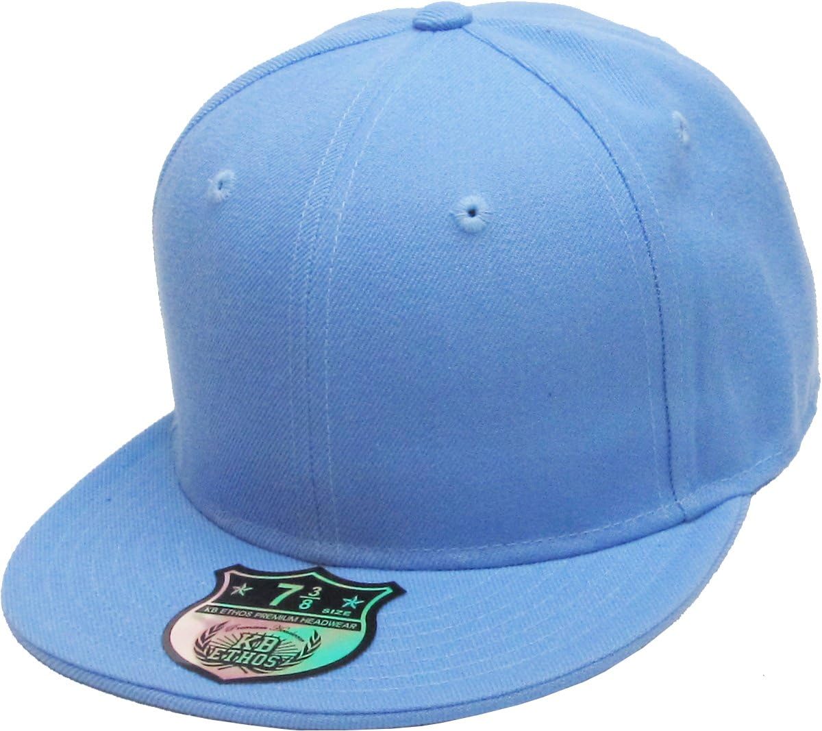 KBETHOS® Original 6 Panel Flat Brim True-Fit Fitted Cap